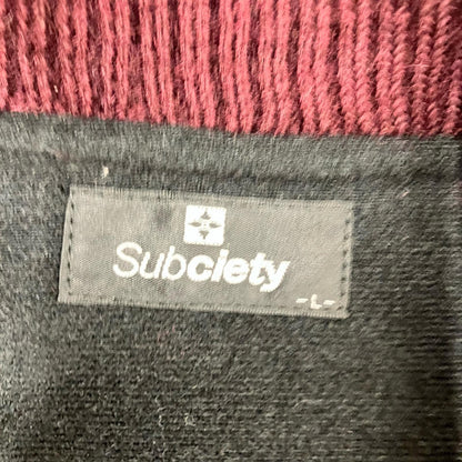 Subciety | サブサエティ スタジャン ボルドー/バーガンディー サイズ：L【イオン広店】