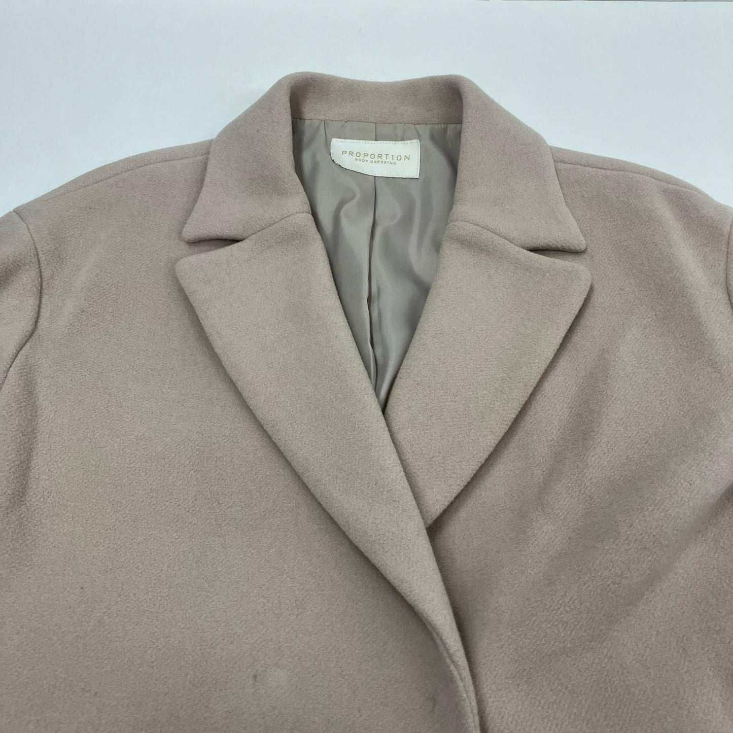 PROPORTION BODY DRESSING | プロポーションボディ ドレッシング Wモッサチェスターコート その他アウター ベージュ サイズ：S【イオン広店】