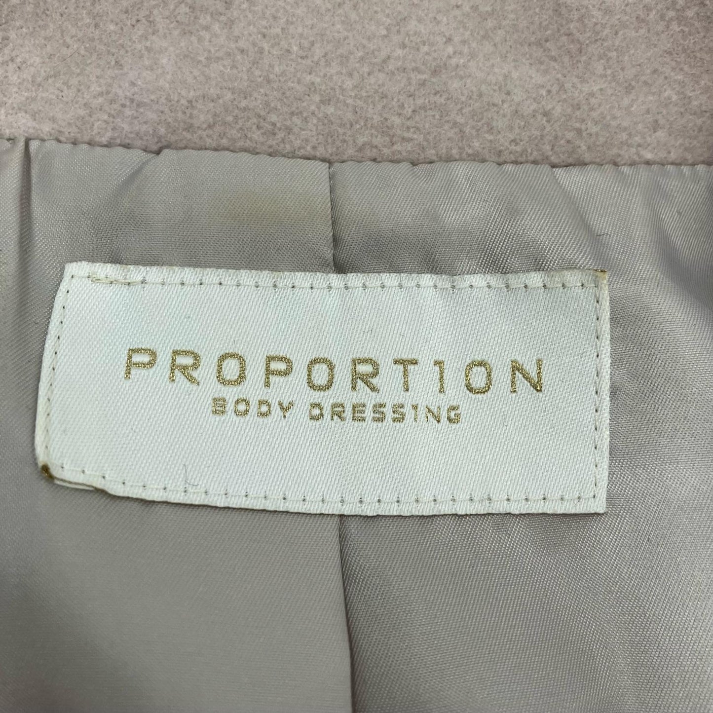 PROPORTION BODY DRESSING | プロポーションボディ ドレッシング Wモッサチェスターコート その他アウター ベージュ サイズ：S【イオン広店】