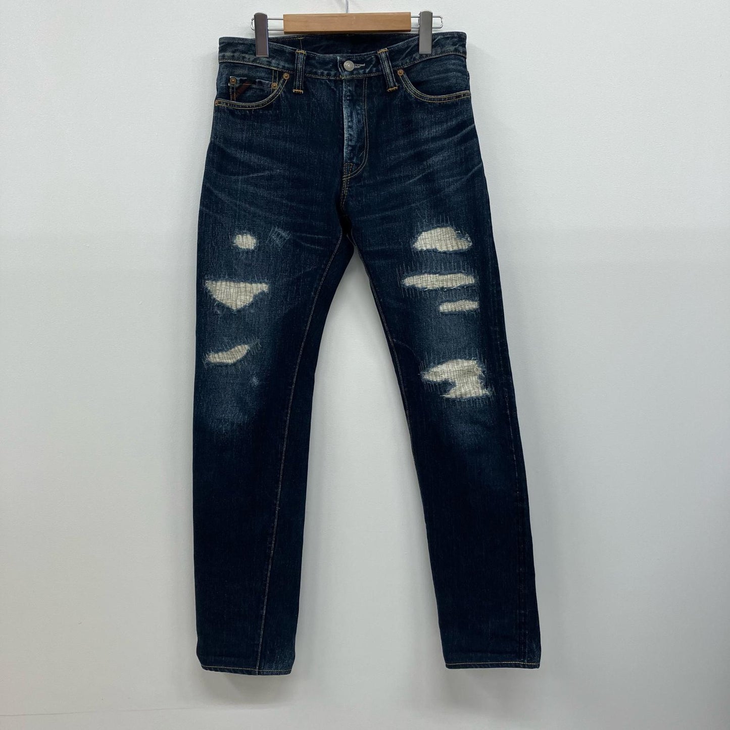 THE FLAT HEAD | ザフラットヘッド R.J.B 加工デニム デニムパンツ D006R インディゴ【イオン広店】