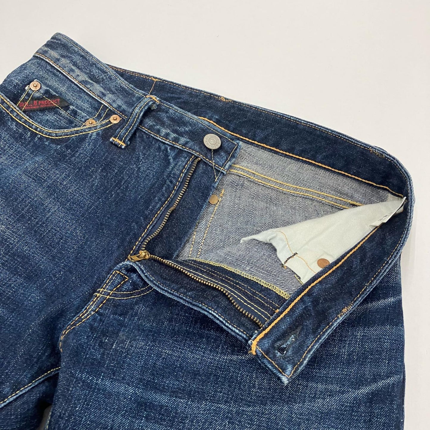 THE FLAT HEAD | ザフラットヘッド R.J.B 加工デニム デニムパンツ D006R インディゴ【イオン広店】
