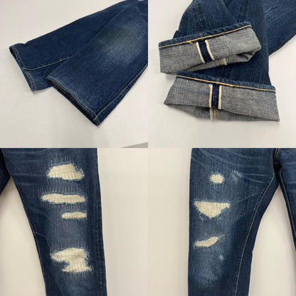 THE FLAT HEAD | ザフラットヘッド R.J.B 加工デニム デニムパンツ D006R インディゴ【イオン広店】