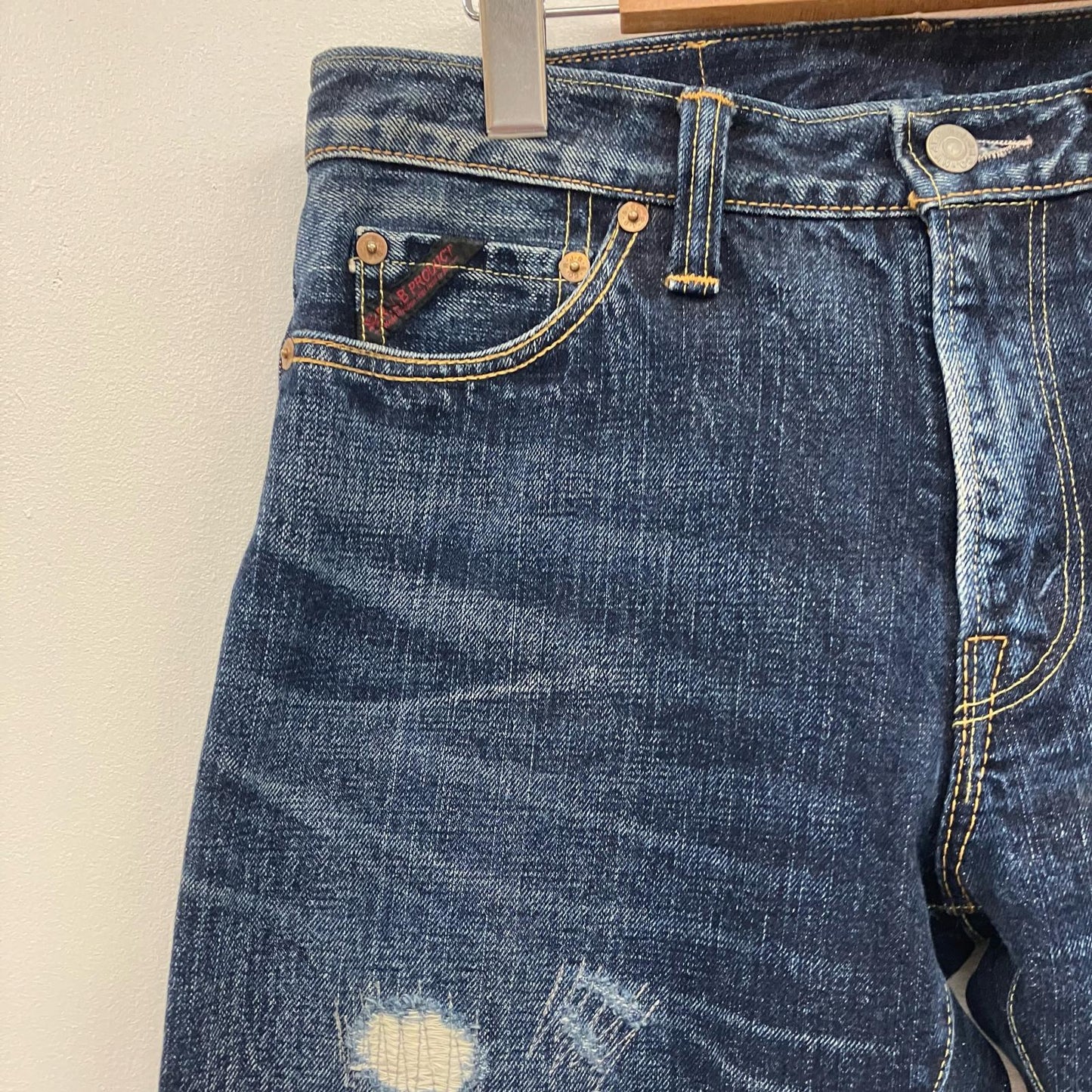 THE FLAT HEAD | ザフラットヘッド R.J.B 加工デニム デニムパンツ D006R インディゴ【イオン広店】
