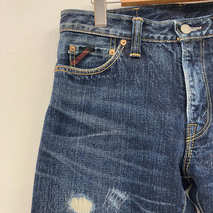 THE FLAT HEAD | ザフラットヘッド R.J.B 加工デニム デニムパンツ D006R インディゴ【イオン広店】