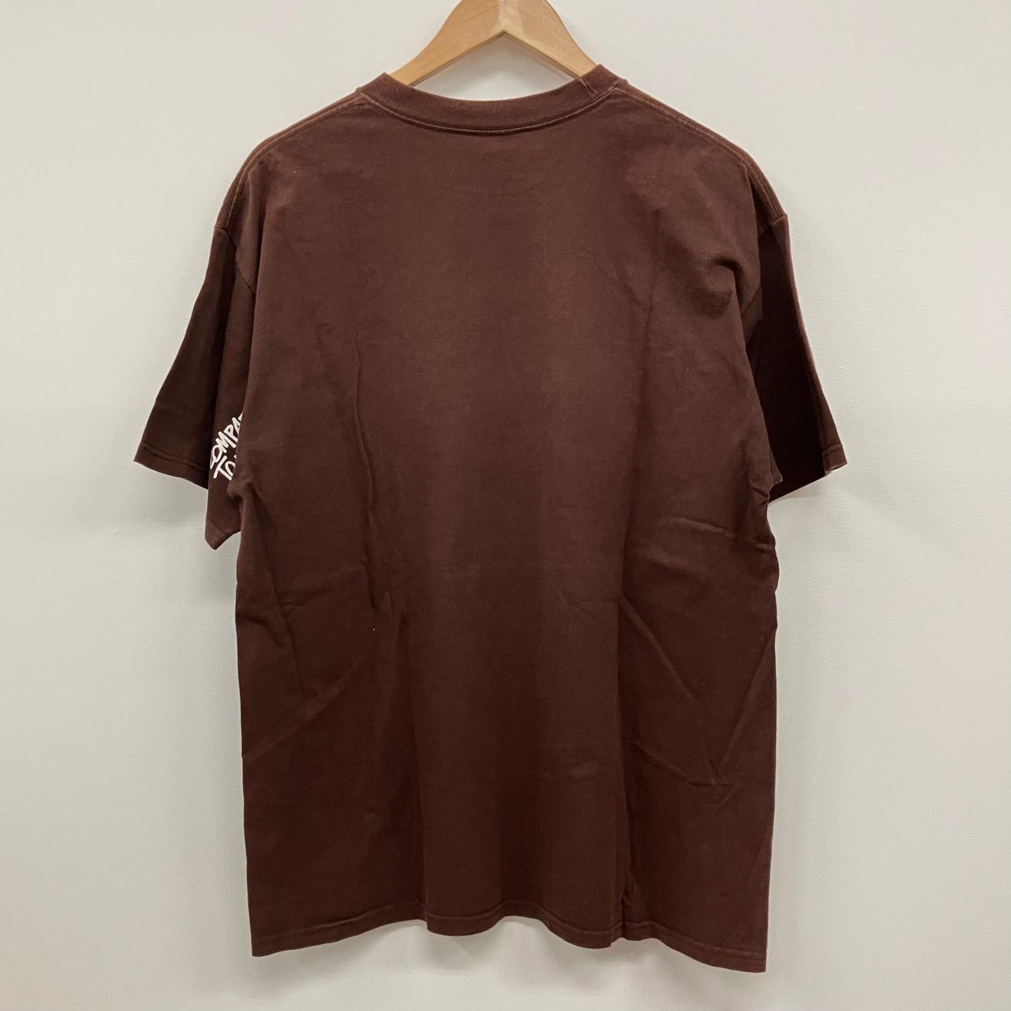 STUSSY | ステューシー COMPARED TO WHAT? 半袖Ｔシャツ ブラウン サイズ：L【イオン広店】