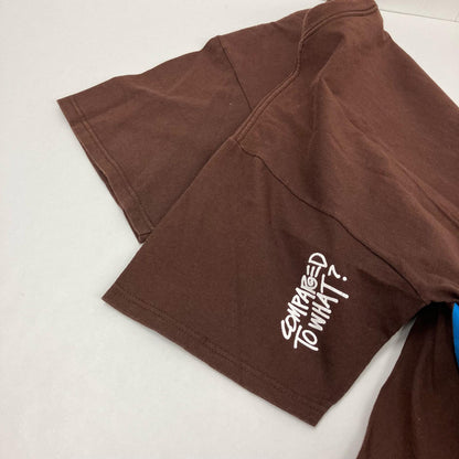 STUSSY | ステューシー COMPARED TO WHAT? 半袖Ｔシャツ ブラウン サイズ：L【イオン広店】