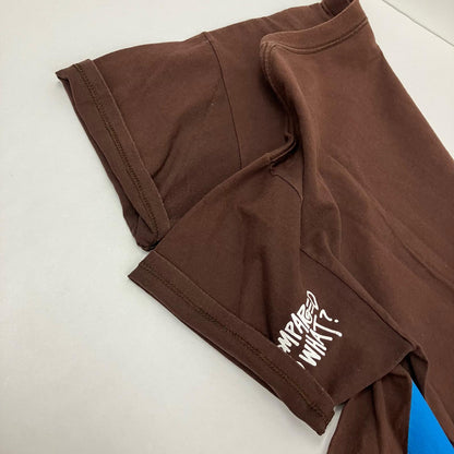 STUSSY | ステューシー COMPARED TO WHAT? 半袖Ｔシャツ ブラウン サイズ：L【イオン広店】