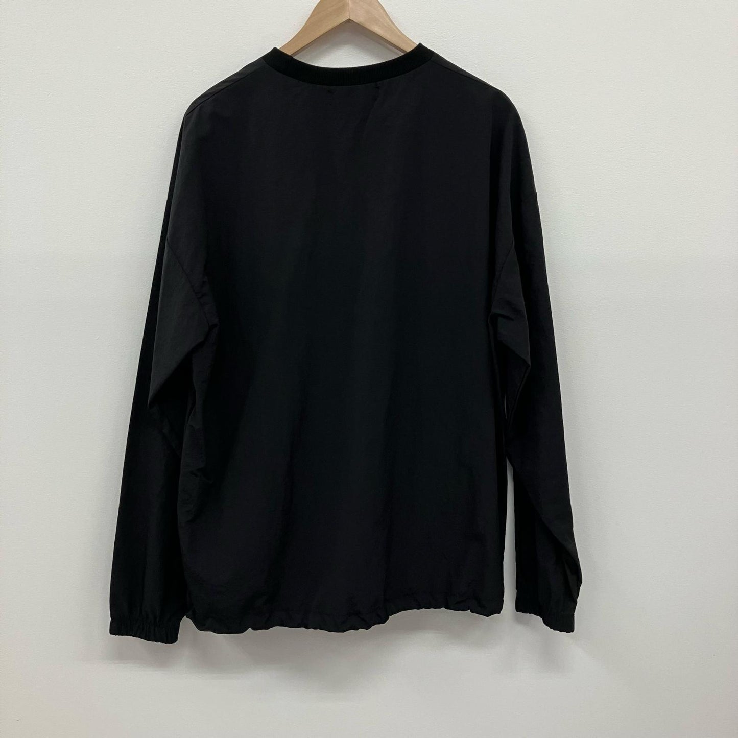 compact nylon pullover 長袖シャツ 01036-002 ブラック【イオン広店】