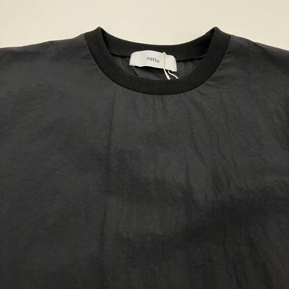 compact nylon pullover 長袖シャツ 01036-002 ブラック【イオン広店】