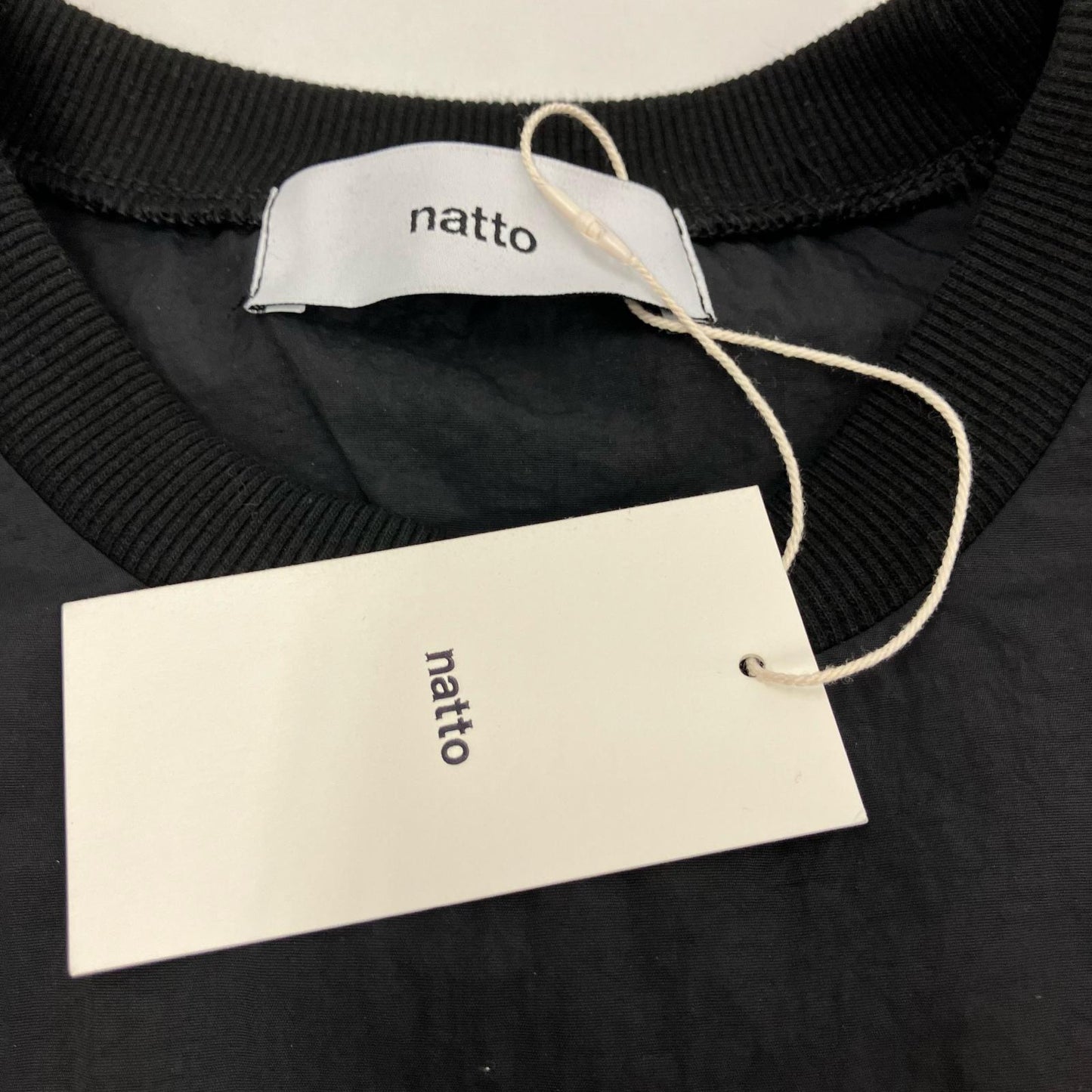 compact nylon pullover 長袖シャツ 01036-002 ブラック【イオン広店】
