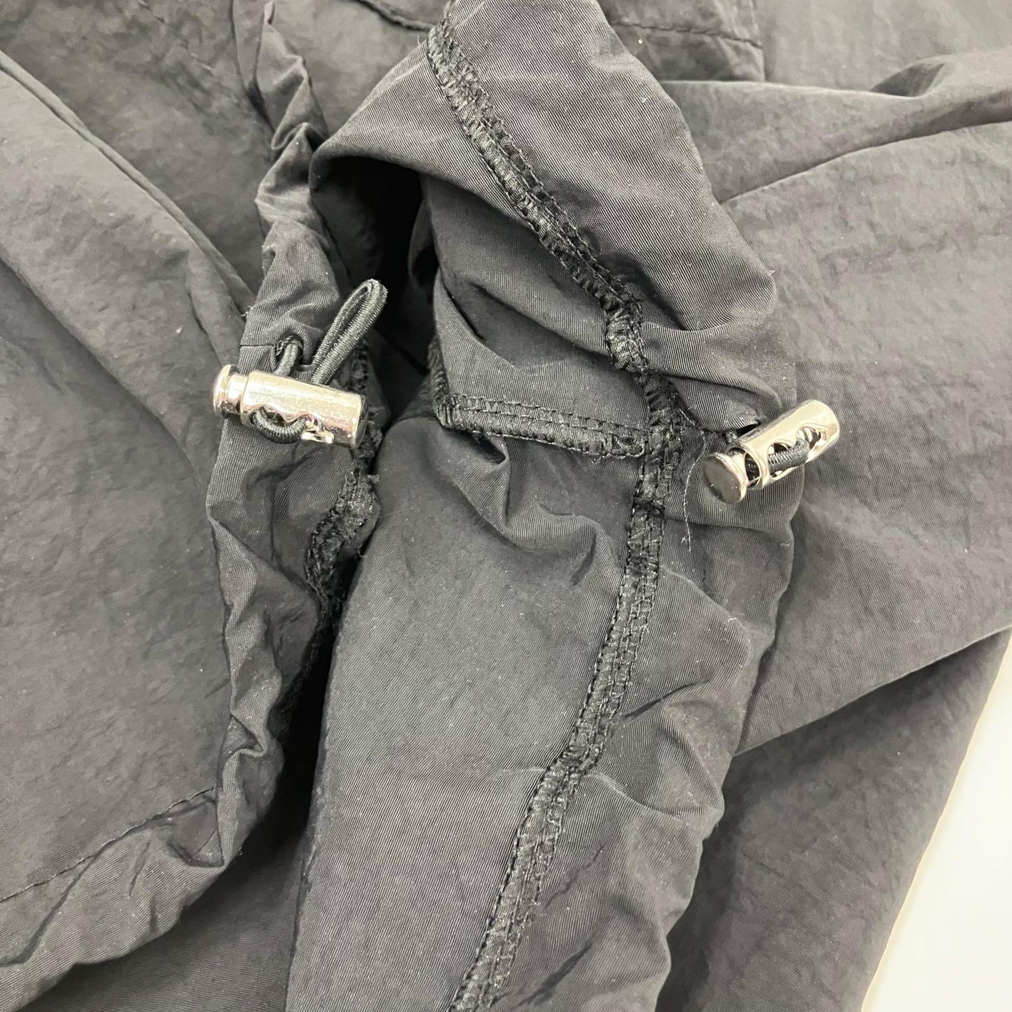 compact nylon pullover 長袖シャツ 01036-002 ブラック【イオン広店】
