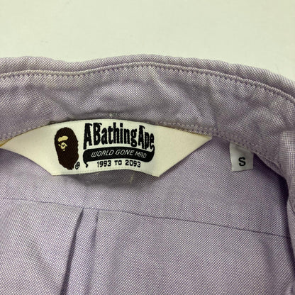 A BATHING APE | アベイシングエイプ 半袖シャツ パープル サイズ：S【イオン広店】