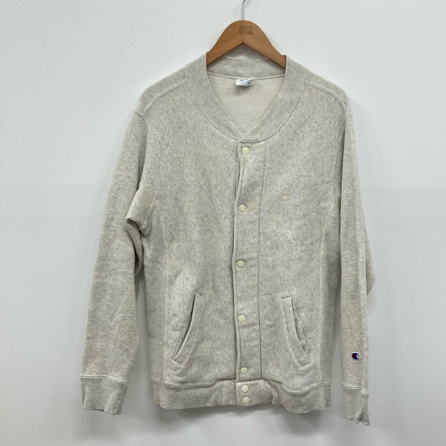 Champion | チャンピオン REVERSE WEAVE スタジャン C8-N035 グレー サイズ：M【イオン広店】