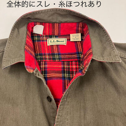 L.L.Bean | エルエルビーン ハリケーンシャツ 長袖シャツ カーキ サイズ：M【イオン広店】