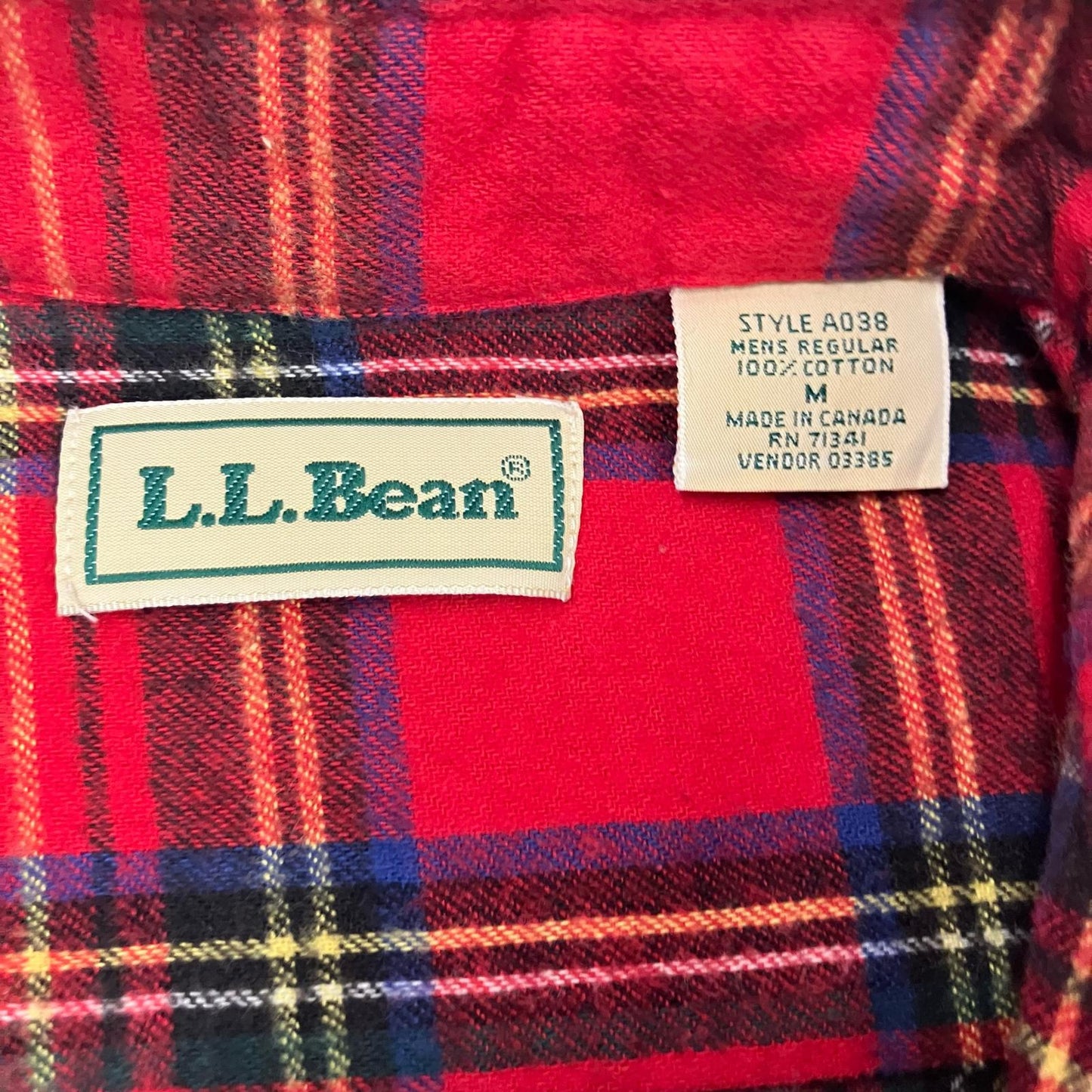 L.L.Bean | エルエルビーン ハリケーンシャツ 長袖シャツ カーキ サイズ：M【イオン広店】