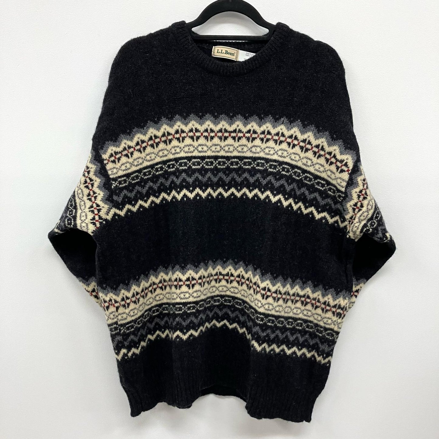L.L.Bean | エルエルビーン ノルディック柄ニット ニット ブラック サイズ：XL【イオン広店】
