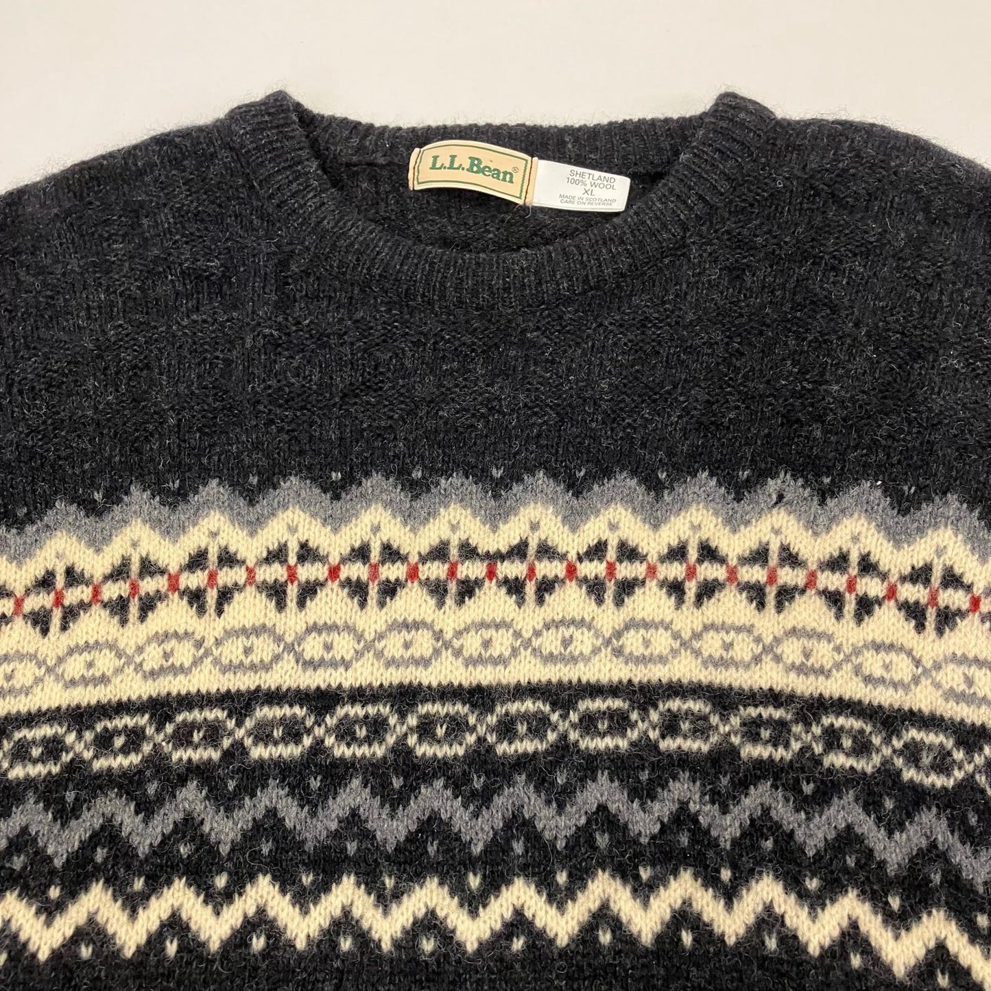 L.L.Bean | エルエルビーン ノルディック柄ニット ニット ブラック サイズ：XL【イオン広店】