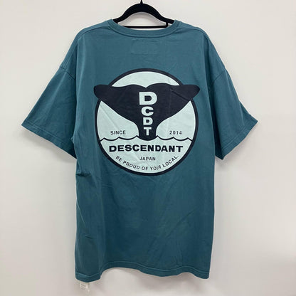 DESCENDANT | ディセンダント FLUKE UP Tee 半袖Ｔシャツ ブルー サイズ：3【イオン広店】
