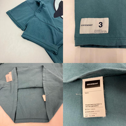 DESCENDANT | ディセンダント FLUKE UP Tee 半袖Ｔシャツ ブルー サイズ：3【イオン広店】