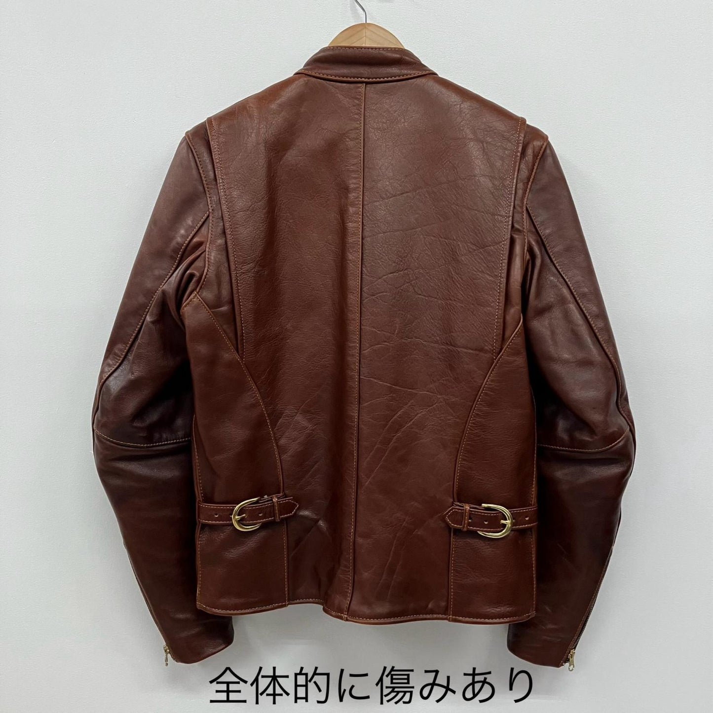 VANSON | バンソン MODEL B シングルライダース ライダースジャケット ブラウン サイズ：38【イオン広店】