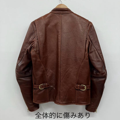 VANSON | バンソン MODEL B シングルライダース ライダースジャケット ブラウン サイズ：38【イオン広店】