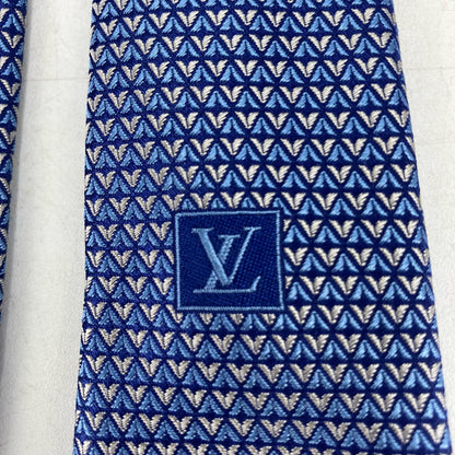 LOUIS VUITTON | ルイ・ヴィトン ネクタイ･ダイヤモンドブイ8CM ネクタイ M71200 ライトブルー【イオン広店】