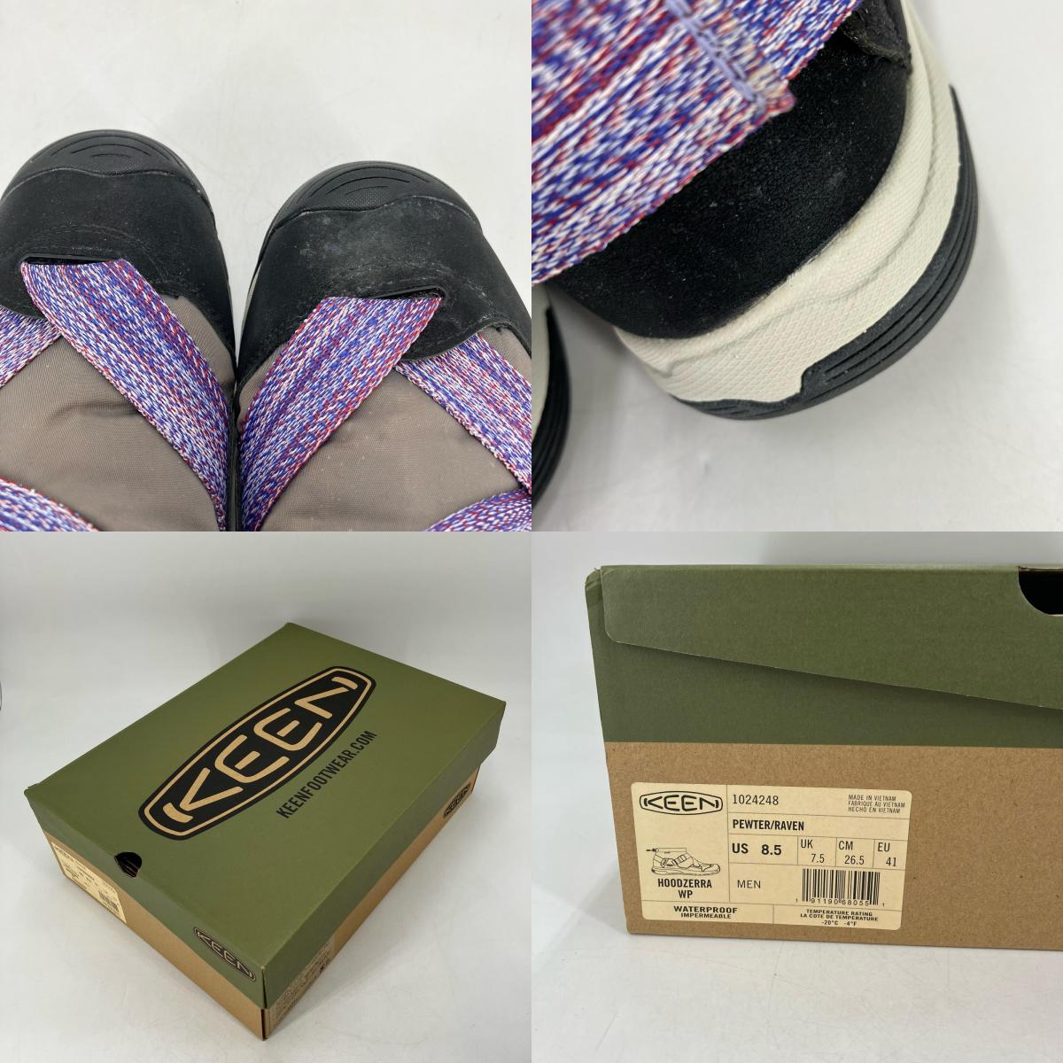 KEEN | キーン HOODZERRA WP スニーカー 1024248 グレー 26.5cm【イオン広店】