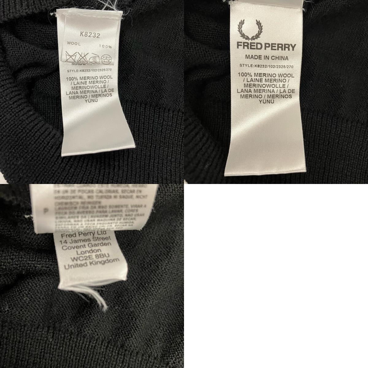 FRED PERRY | フレッドペリー ニット ブラック サイズ：M【イオン広店】