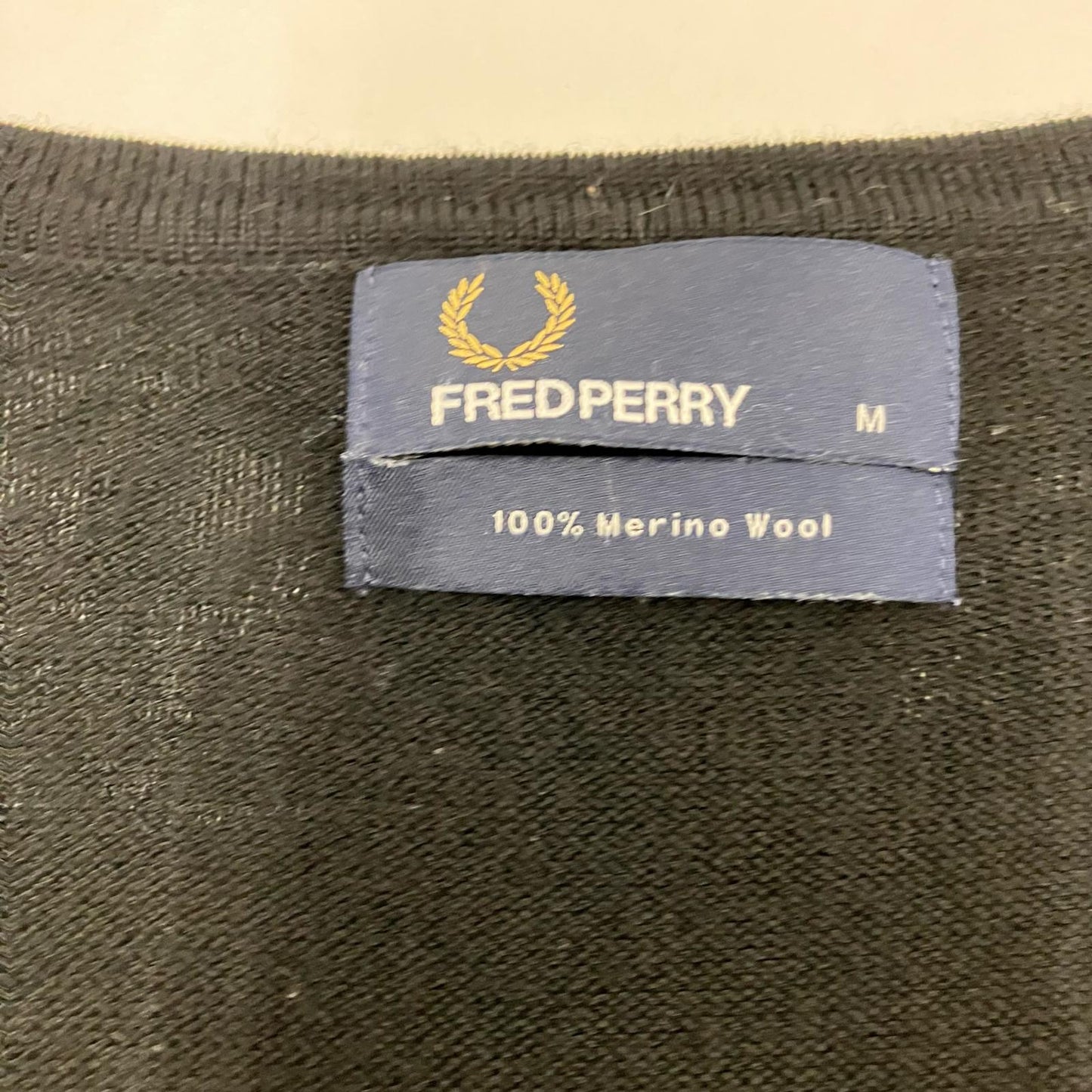 FRED PERRY | フレッドペリー ニット ブラック サイズ：M【イオン広店】