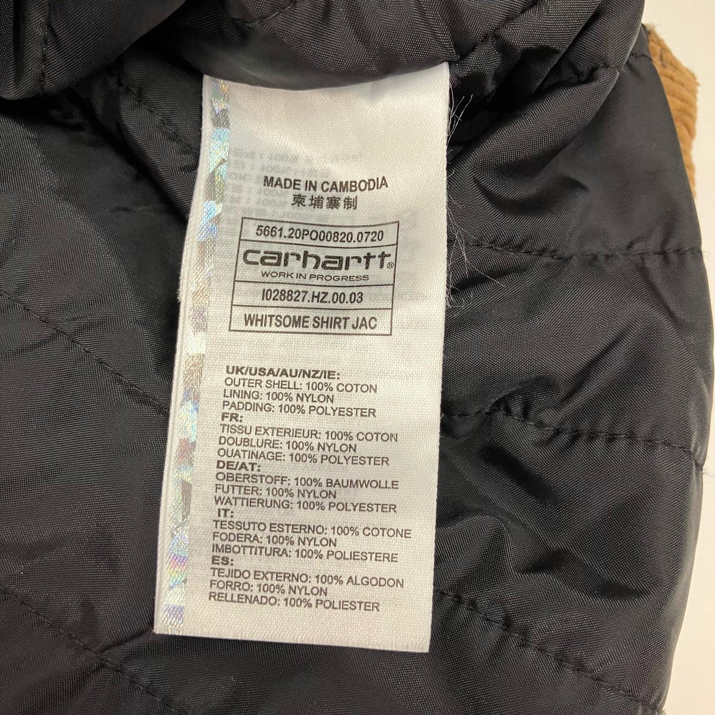 Carhartt WIP | カーハートダブリューアイピー WHITSOME SHIRT JAC その他アウター ブラウン サイズ：XXL【イオン広店】