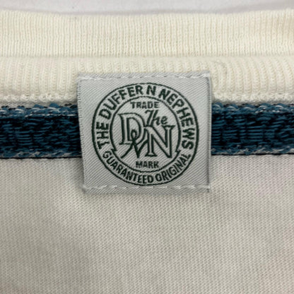 CRABBIE ジャガードボーダー柄Tシャツ　The DUFFER N NEPHEWS 半袖Ｔシャツ DN1202C2 サイズ：M【イオン広店】