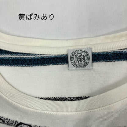 CRABBIE ジャガードボーダー柄Tシャツ　The DUFFER N NEPHEWS 半袖Ｔシャツ DN1202C2 サイズ：M【イオン広店】