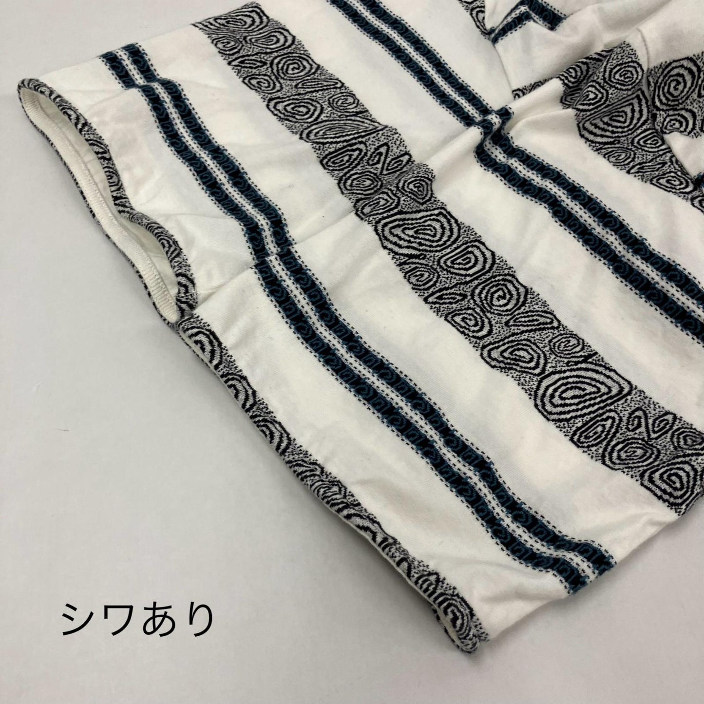 CRABBIE ジャガードボーダー柄Tシャツ　The DUFFER N NEPHEWS 半袖Ｔシャツ DN1202C2 サイズ：M【イオン広店】