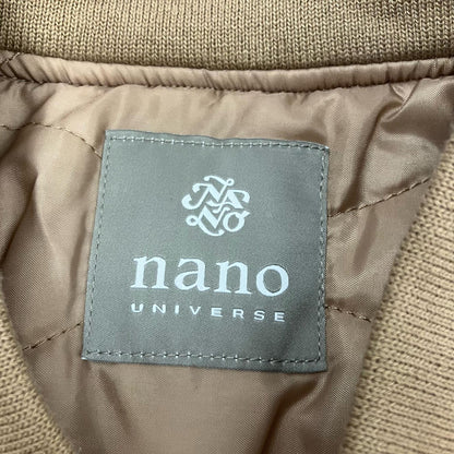nano universe | ナノユニバース ブルゾン NUC82BLS032OS ベージュ サイズ：S【イオン広店】