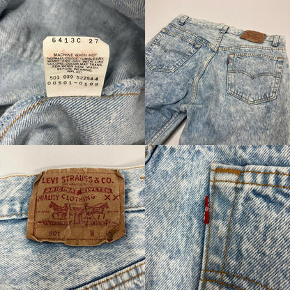 Levi's | リーバイス 501 ケミカルウォッシュデニム デニムパンツ ライトブルー【イオン広店】