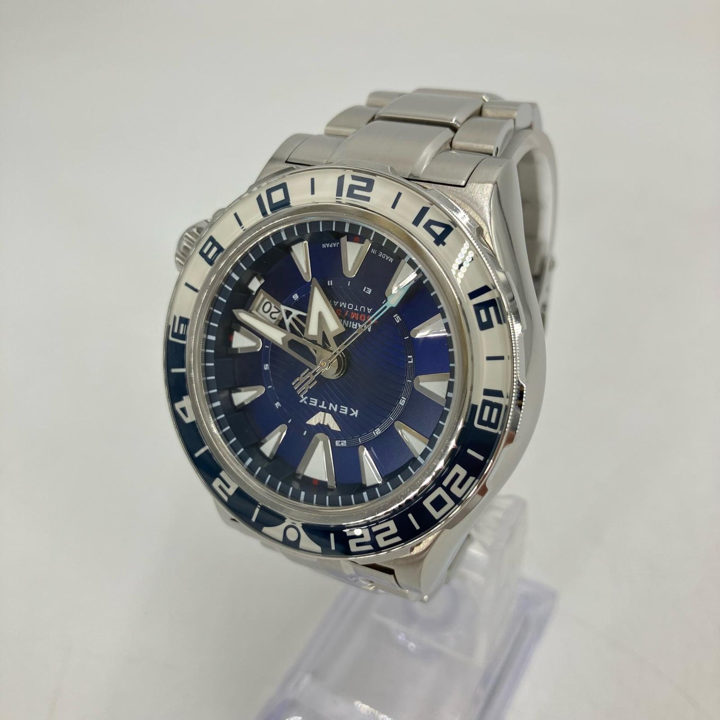 Kentex | ケンテックス MARINE GMT アナログ自動巻き 腕時計 S820X シルバー【イオン広店】