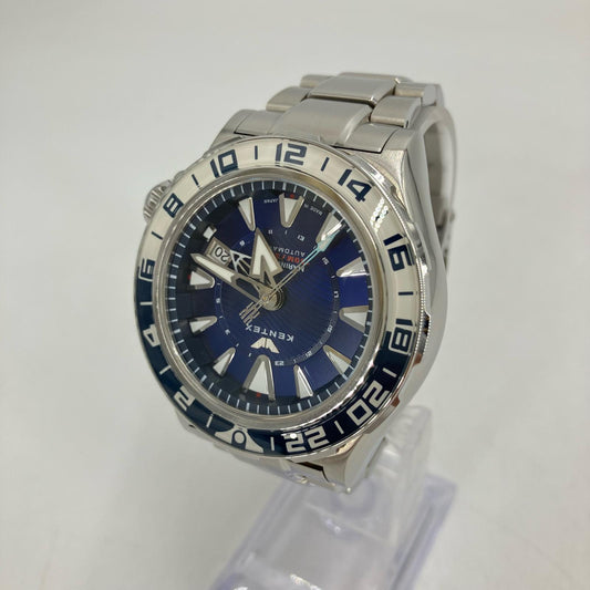 Kentex | ケンテックス MARINE GMT アナログ自動巻き 腕時計 S820X シルバー【イオン広店】