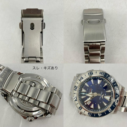 Kentex | ケンテックス MARINE GMT アナログ自動巻き 腕時計 S820X シルバー【イオン広店】