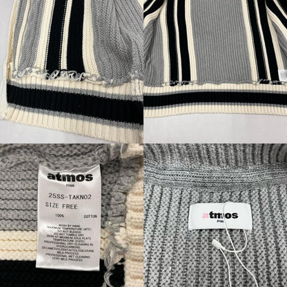 atmos | アトモス Stripe Knit Cardigan ブルゾン 25SS-TAKN02 マルチカラー【イオン広店】