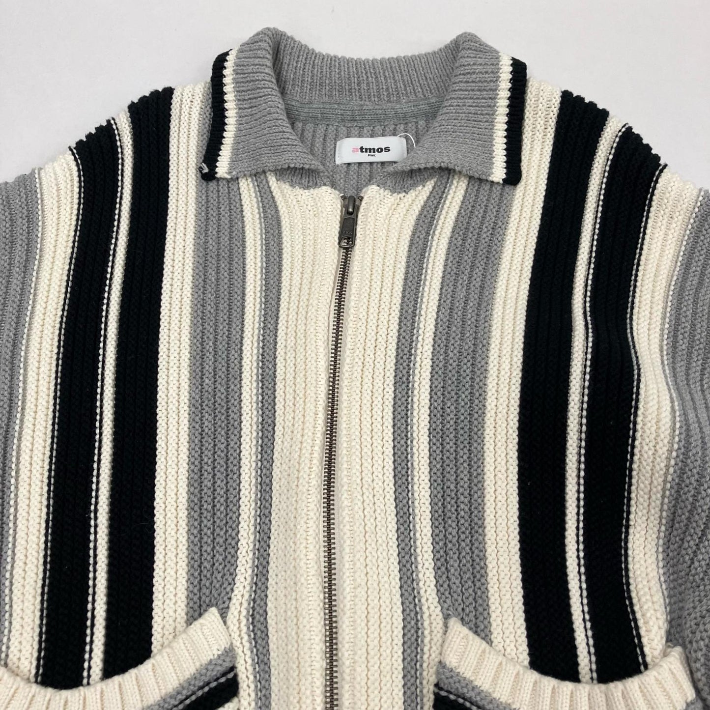atmos | アトモス Stripe Knit Cardigan ブルゾン 25SS-TAKN02 マルチカラー【イオン広店】