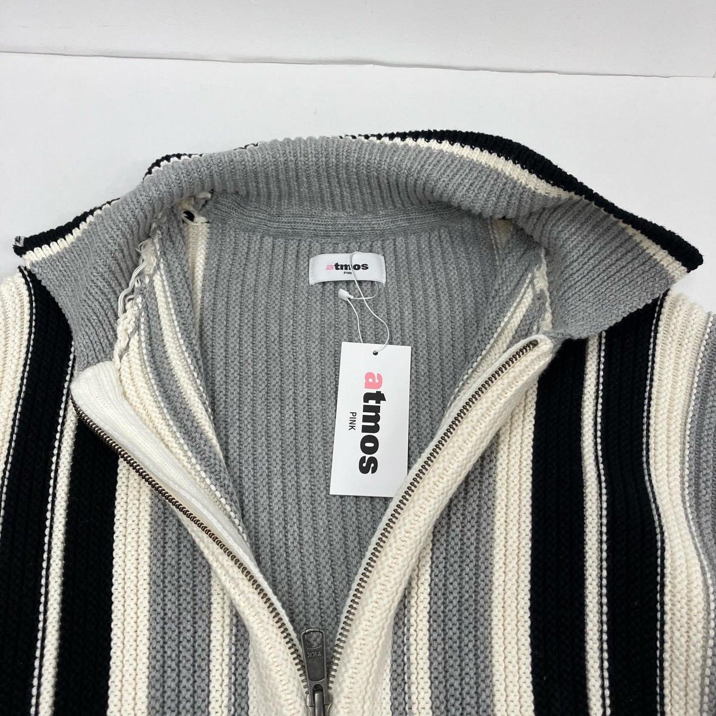 atmos | アトモス Stripe Knit Cardigan ブルゾン 25SS-TAKN02 マルチカラー【イオン広店】