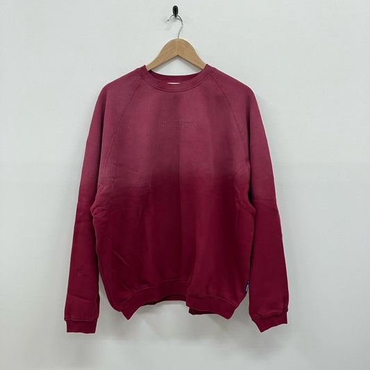 atmos | アトモス Fade Color Sweatshirt スウェット MAASP-SW009 レッド サイズ：L【イオン広店】