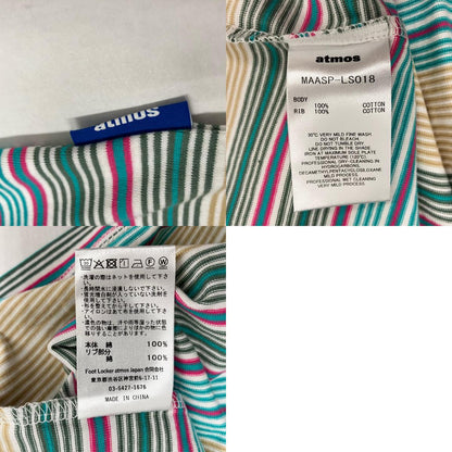 atmos | アトモス Multi-color Border LS T-shirt 長袖Ｔシャツ MAASP-LS018 マルチカラー サイズ：L【イオン広店】