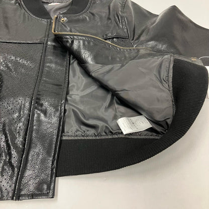 atmos | アトモス パンチング ヴィーガン レザージャケット レザー 24SS-AYJK01 ブラック【イオン広店】