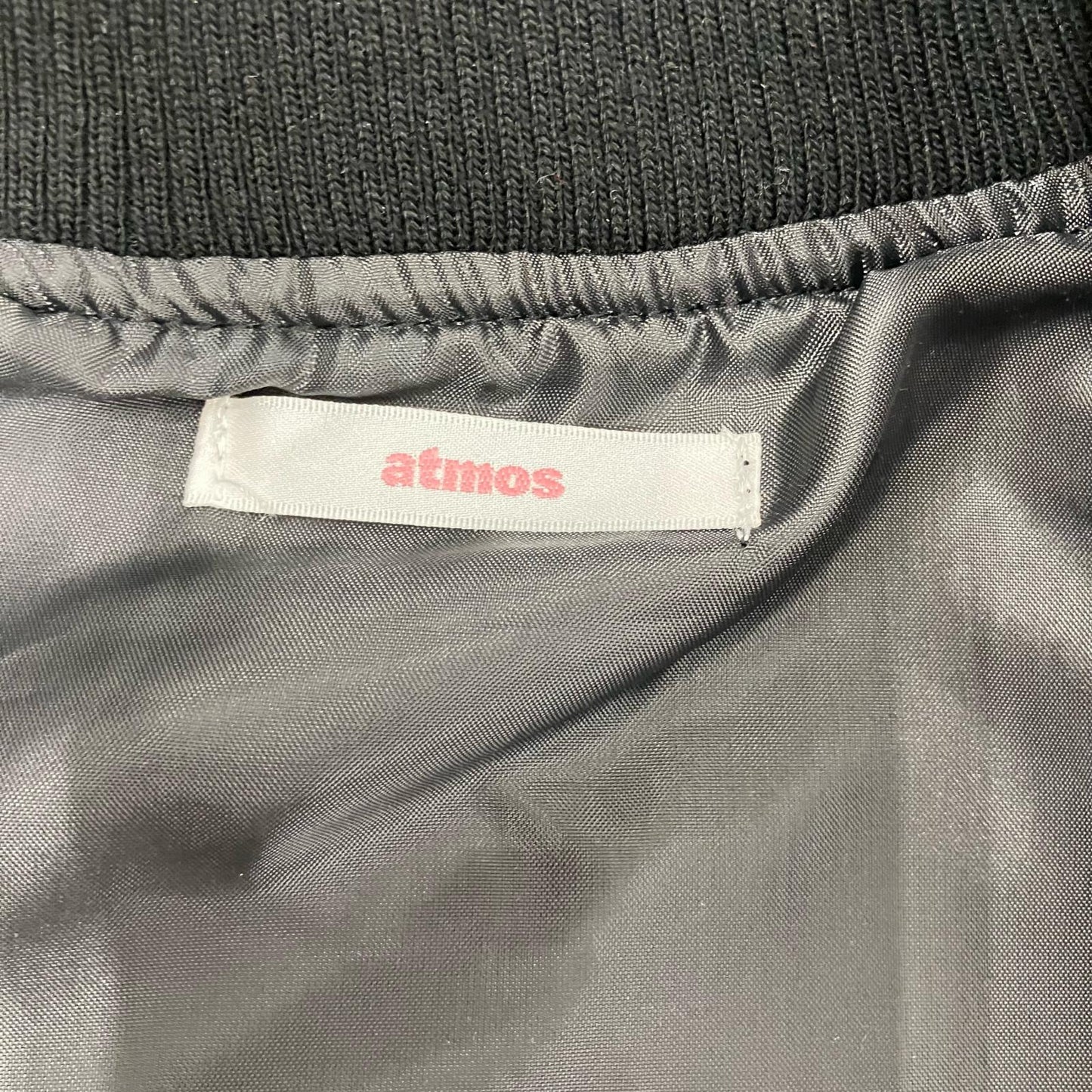 atmos | アトモス パンチング ヴィーガン レザージャケット レザー 24SS-AYJK01 ブラック【イオン広店】