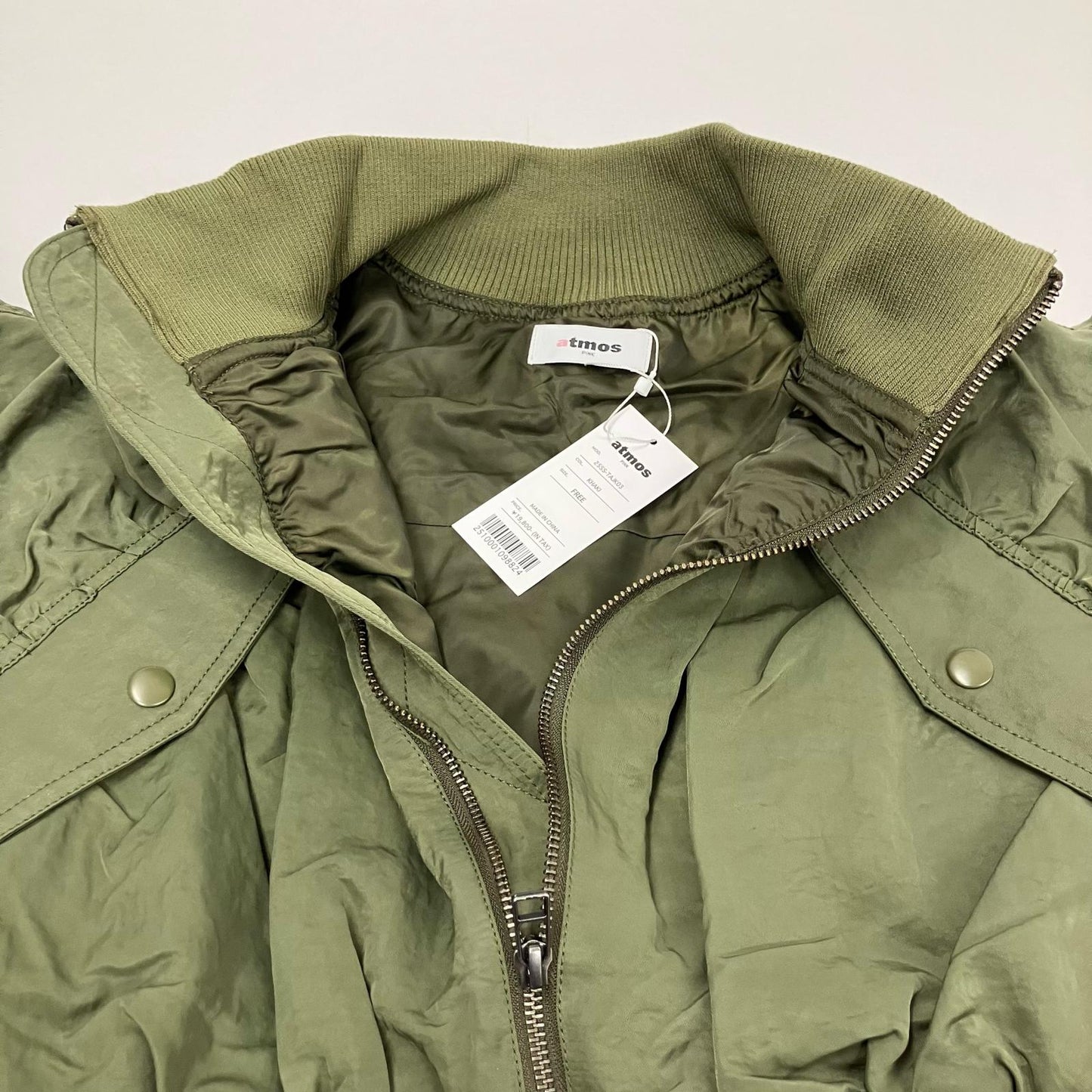 atmos | アトモス Gather Military MA-1 ミリタリージャケット 25SS-TAJK03 カーキ【イオン広店】