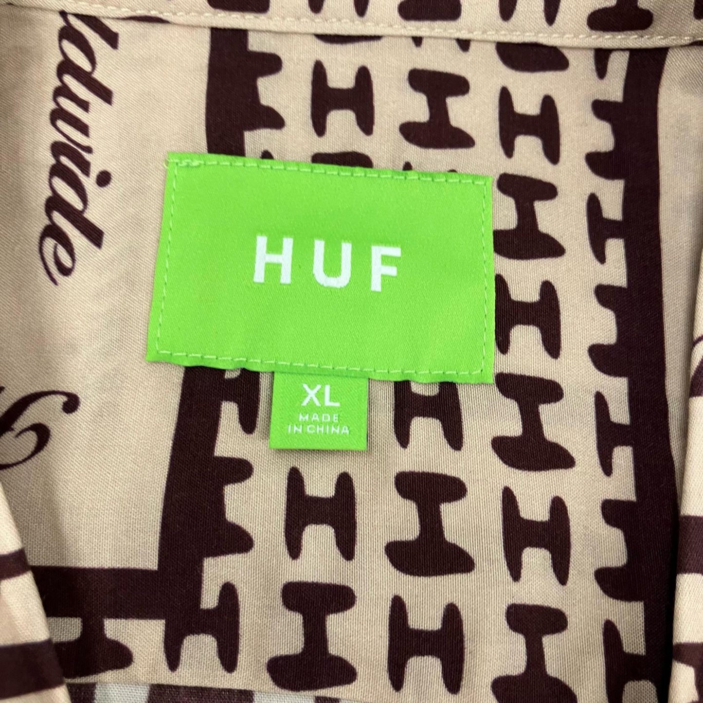 HUF | ハフ SCARF LS RESORT TOP 長袖シャツ サイズ：XL【イオン広店】