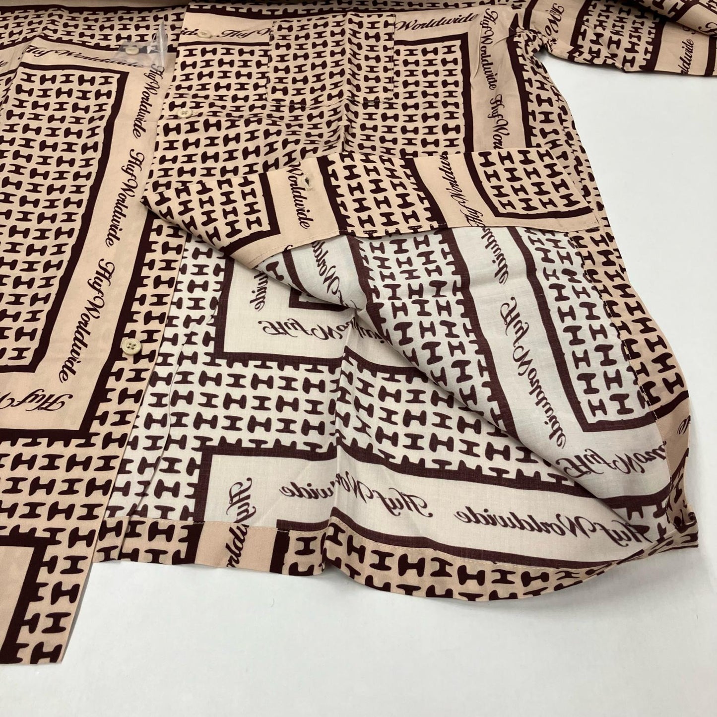 HUF | ハフ SCARF LS RESORT TOP 長袖シャツ サイズ：XL【イオン広店】