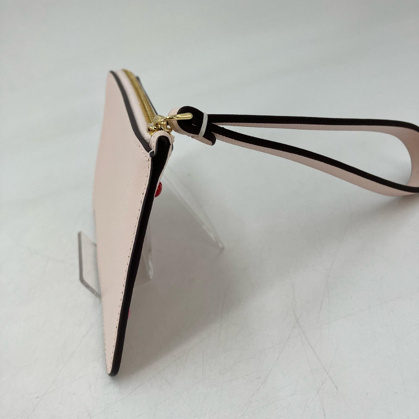 kate spade NEW YORK | ケイトスペードニューヨーク ハートピアス スモールL-ジップリスレット ポーチ ピンク【イオン広店】