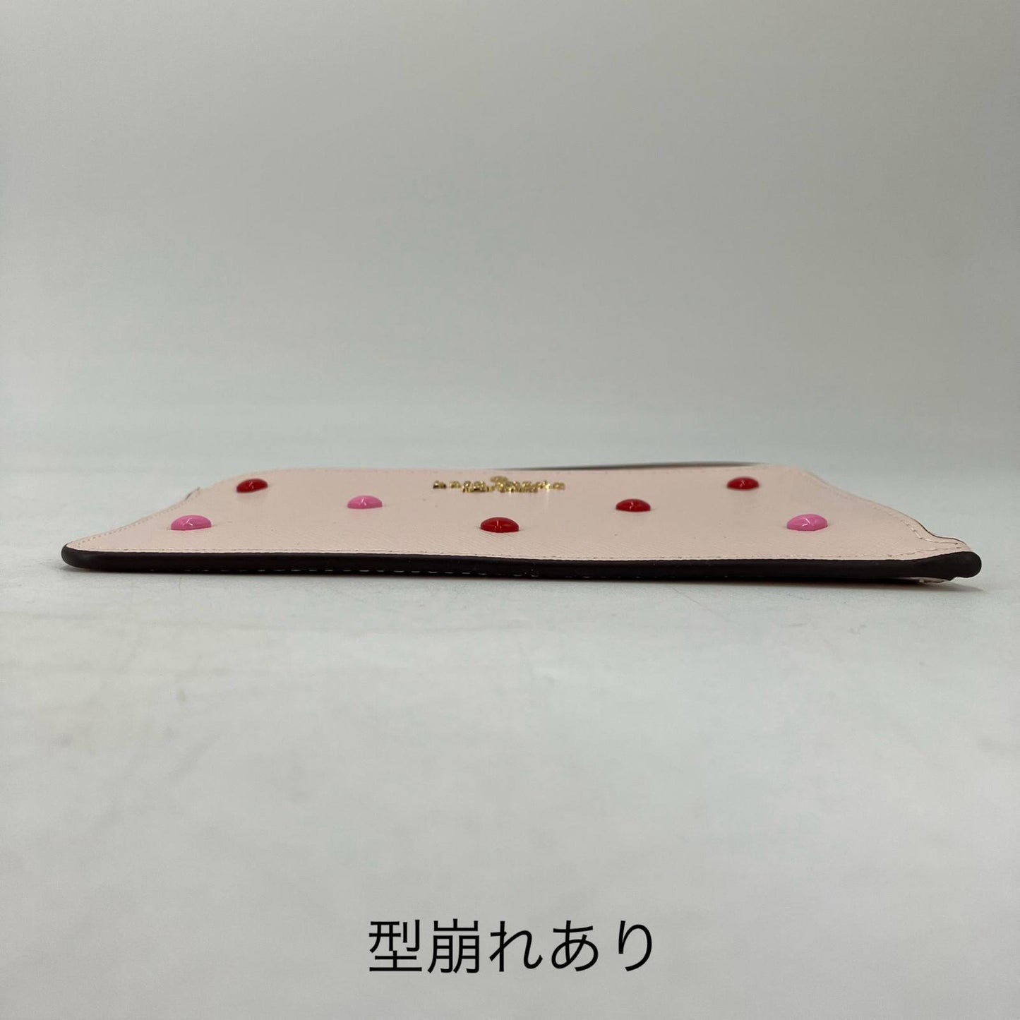kate spade NEW YORK | ケイトスペードニューヨーク ハートピアス スモールL-ジップリスレット ポーチ ピンク【イオン広店】